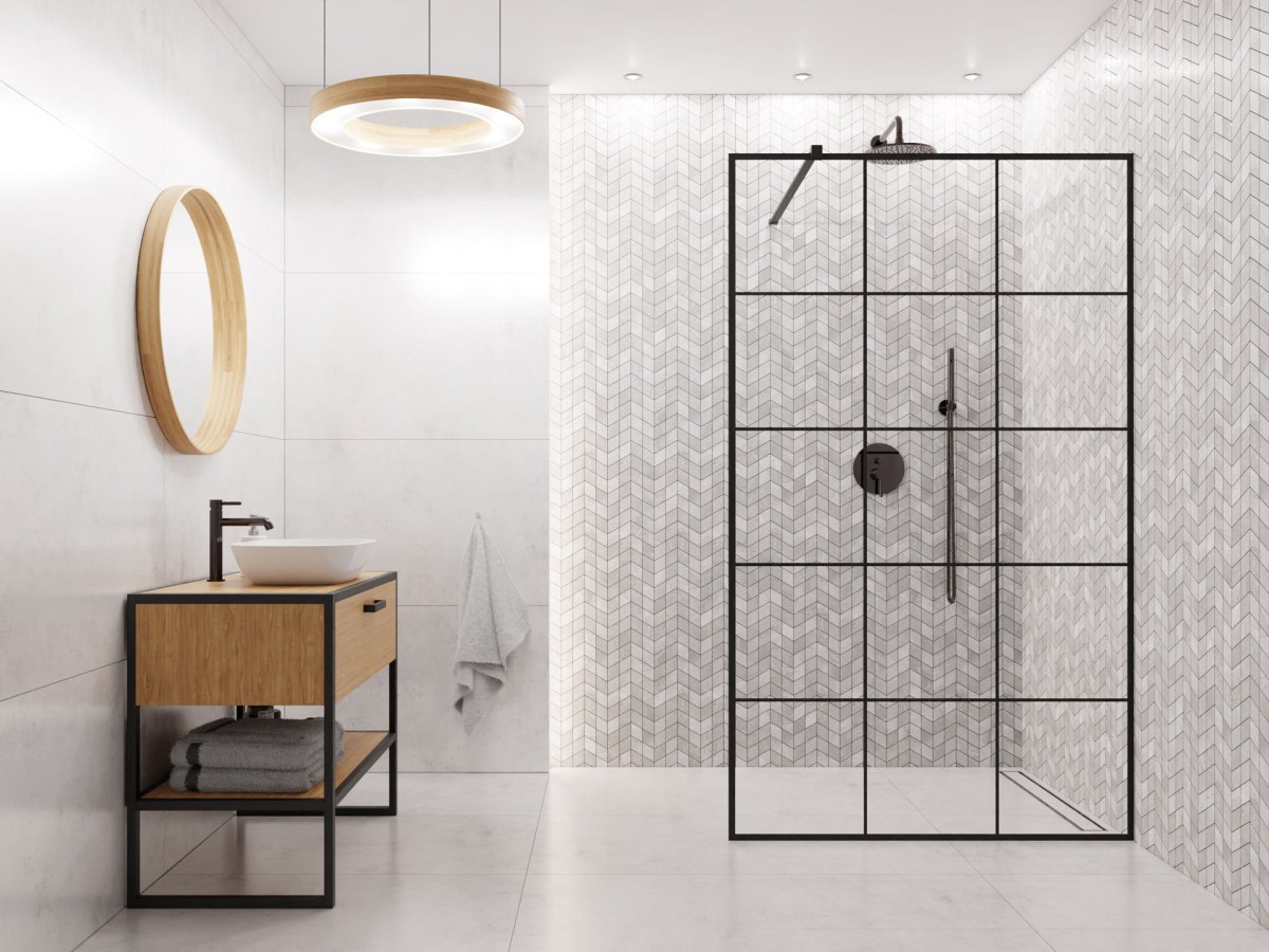 MOZAIKA GRESOWA DOUBLE CHEVRON LEZA GREY – dekoracyjne do wnętrz – Szklane Mozaiki