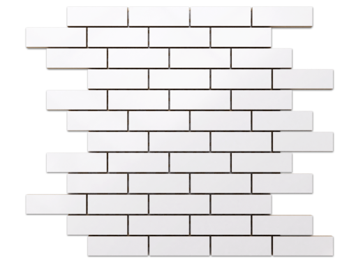 MOZAIKA CERAMICZNA BIAŁA WHITE MATOWA MUREK NIEREGULARNY