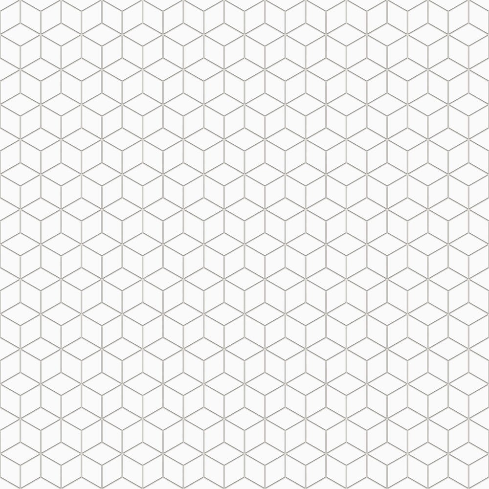 MOZAIKA GRESOWA DIAMOND ROMB WHITE BIAŁA ALASKA – dekoracyjne do wnętrz – Szklane Mozaiki