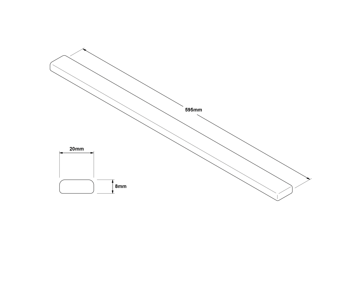 LISTWA SZKLANA CZARNA ZE SREBRNYM BROKATEM  2 X 59.5 CM – dekoracyjne do wnętrz – Szklane Mozaiki