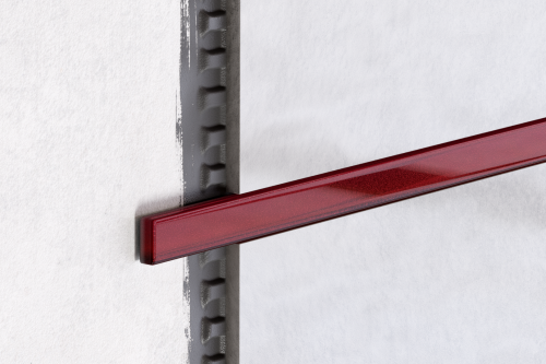 LISTWA SZKLANA CZERWONA BORDO 2.3 x 60 cm