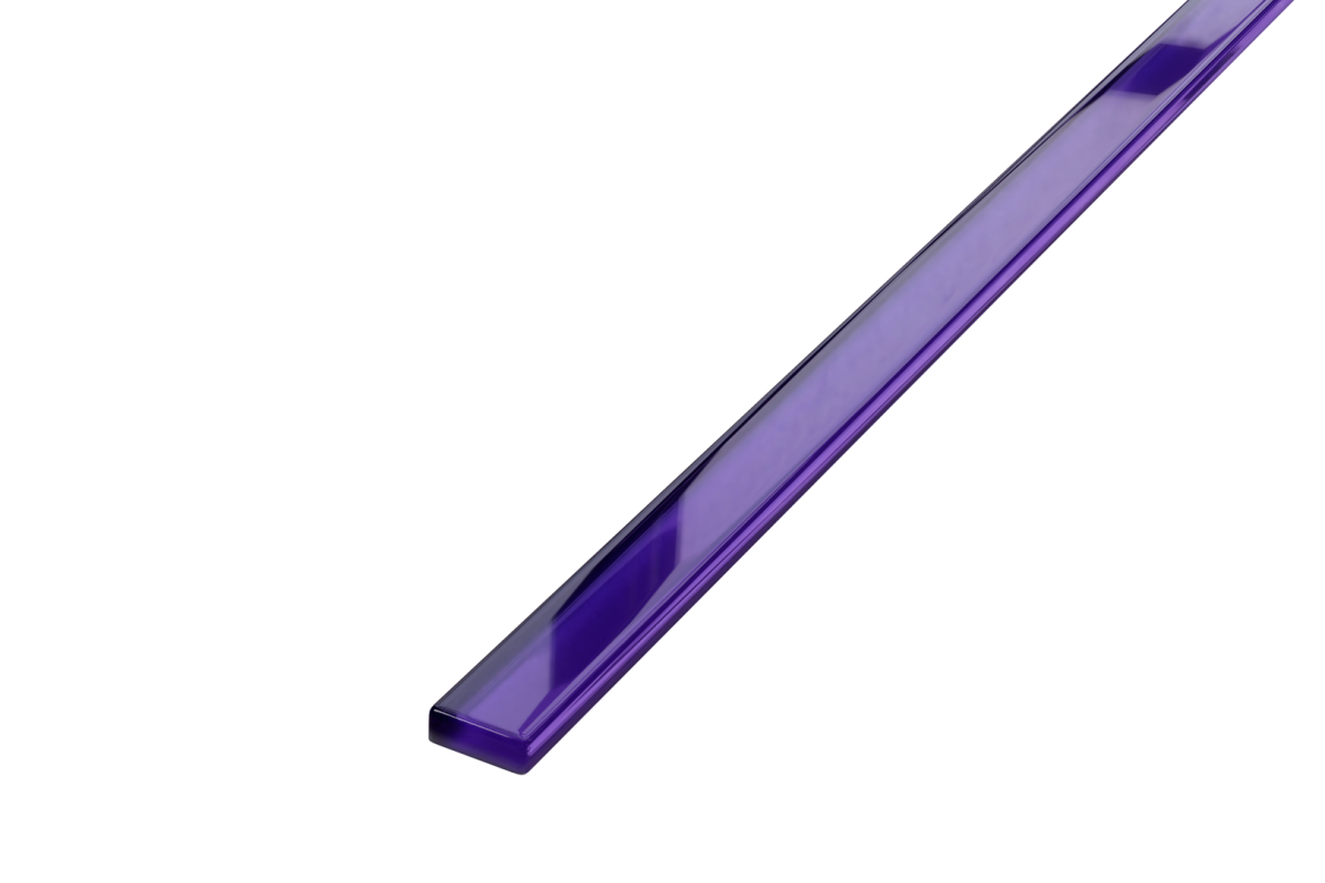 LISTWA SZKLANA FIOLET 2.3 x 60 cm  – dekoracyjne do wnętrz – Szklane Mozaiki