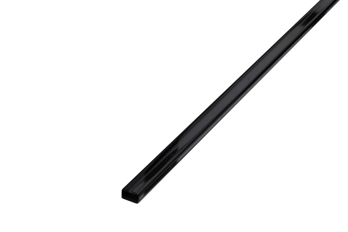 LISTWA SZKLANA CZARNA NERO 1.5 x 50 cm – dekoracyjne do wnętrz – Szklane Mozaiki