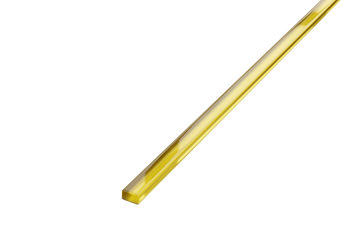 LISTWA SZKLANA ŻÓŁTA YELLOW 1.5 x 50 cm  – dekoracyjne do wnętrz – Szklane Mozaiki