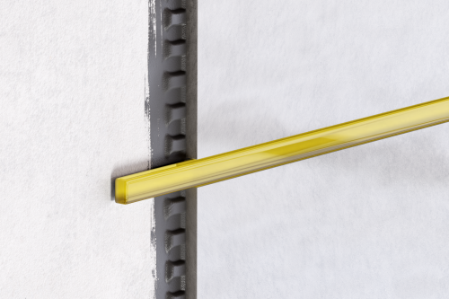 LISTWA SZKLANA ŻÓŁTA YELLOW 1.5 x 50 cm 