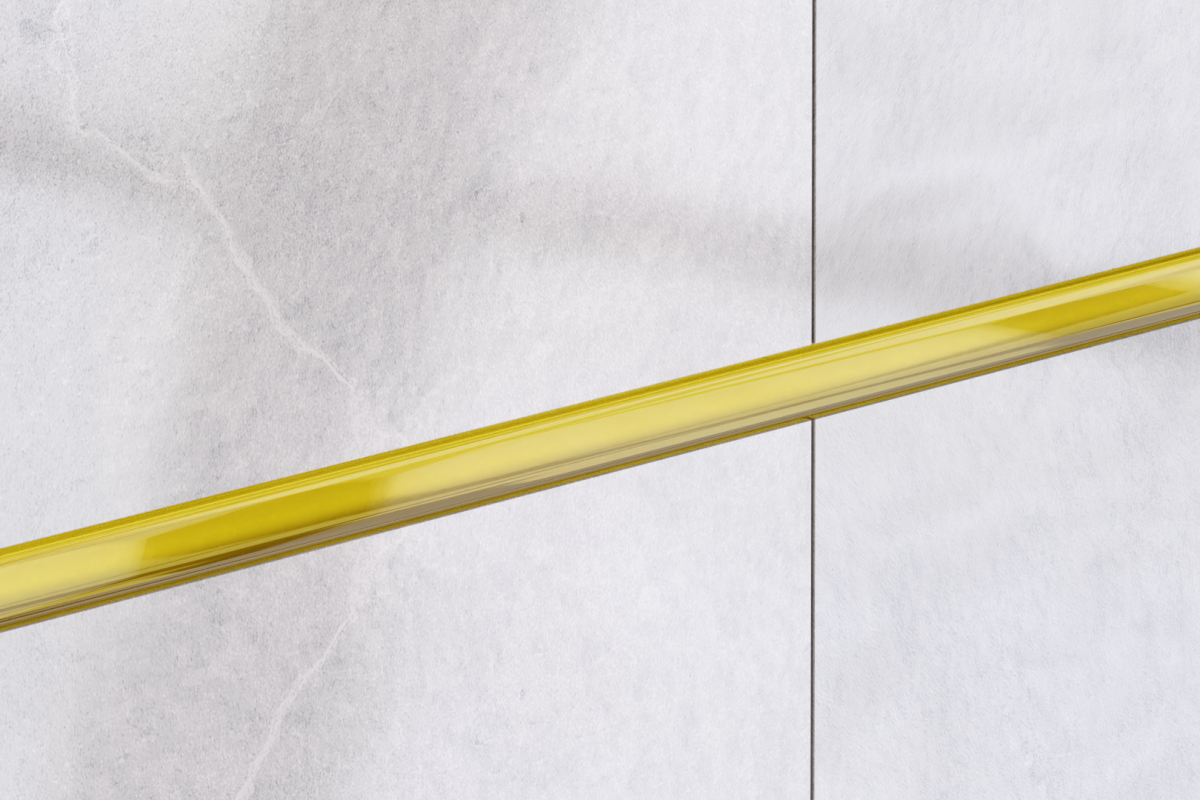 LISTWA SZKLANA ŻÓŁTA YELLOW 1.5 x 50 cm  – dekoracyjne do wnętrz – Szklane Mozaiki