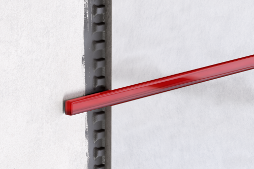 LISTWA SZKLANA CZERWONA RED 1.5 x 59,8 cm