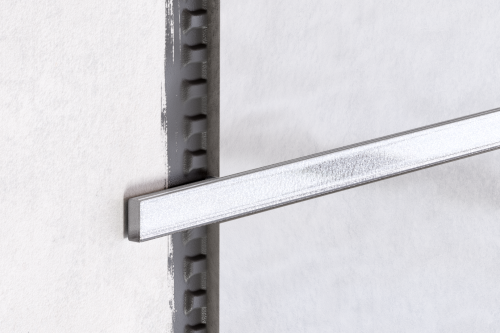 LISTWA SZKLANA SREBRNA SILVER BROKAT 2.3 x 75 cm 