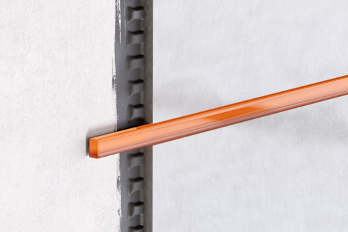 LISTWA SZKLANA POMARAŃCZOWA ORANGE JOY 1.5 x 44.8 cm 