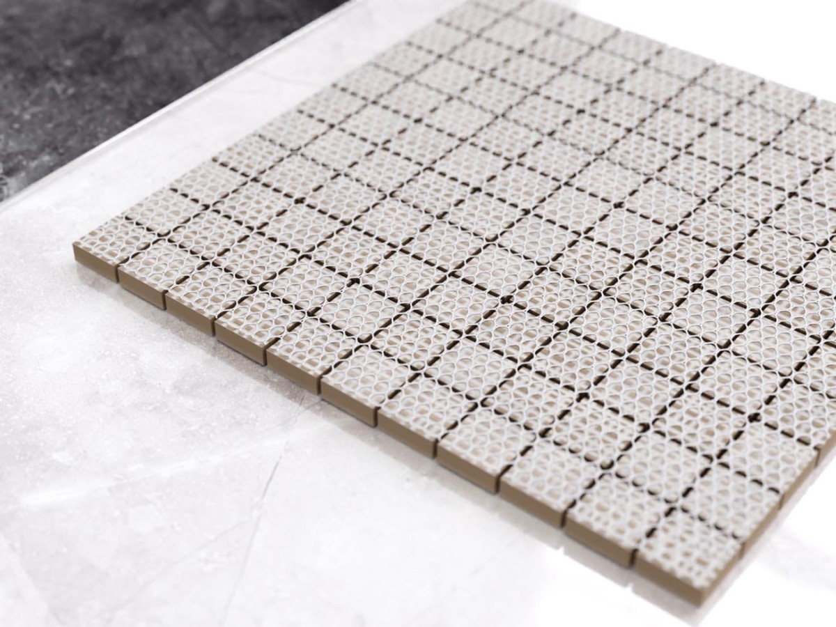MOZAIKA CERAMICZNA BIAŁA SUPER WHITE MATOWA KOSTKA 2.5 30x30cm – dekoracyjne do wnętrz – Szklane Mozaiki