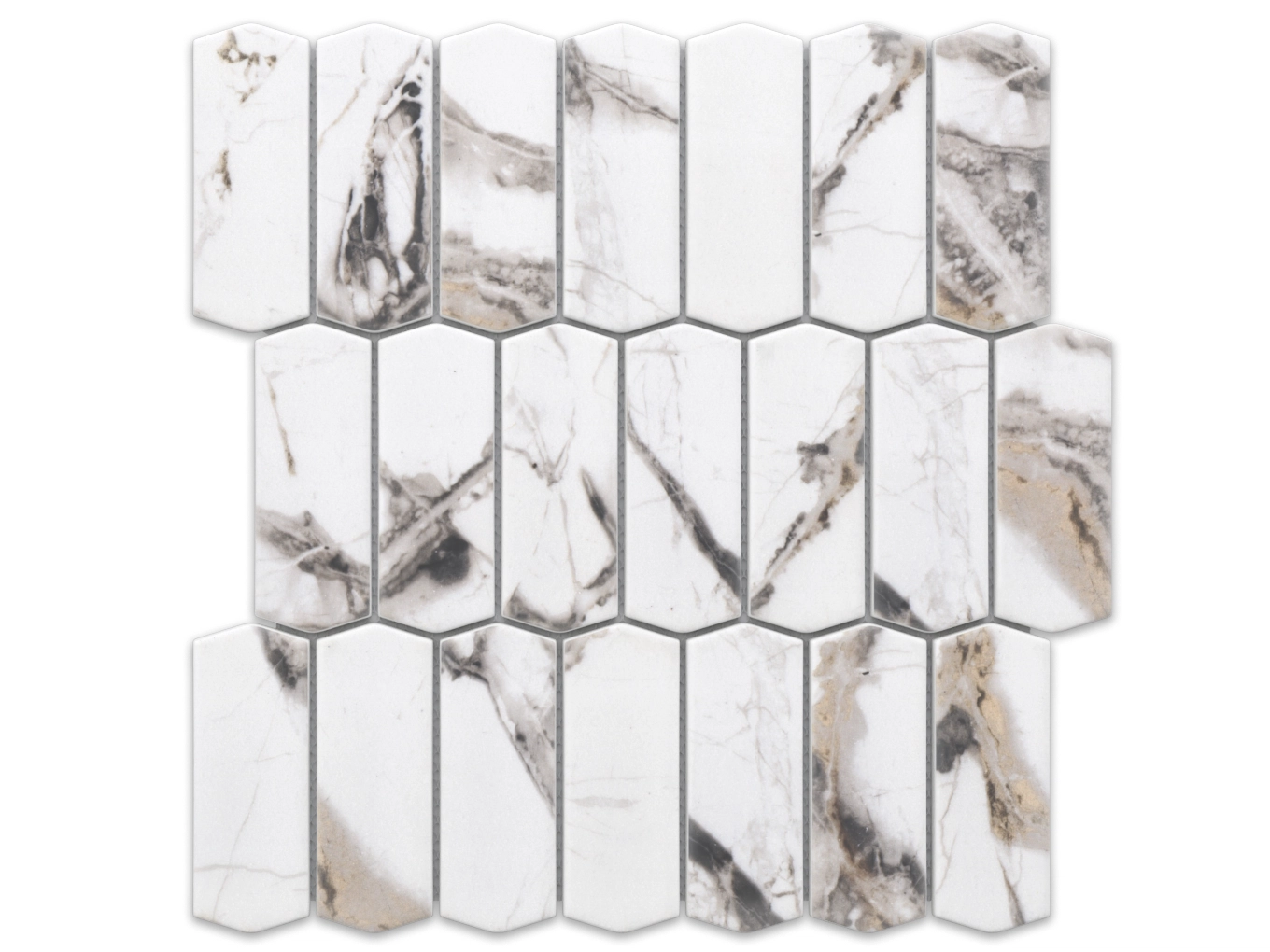 Mozaika Ceramiczna Heksagon Long Silk Marble
