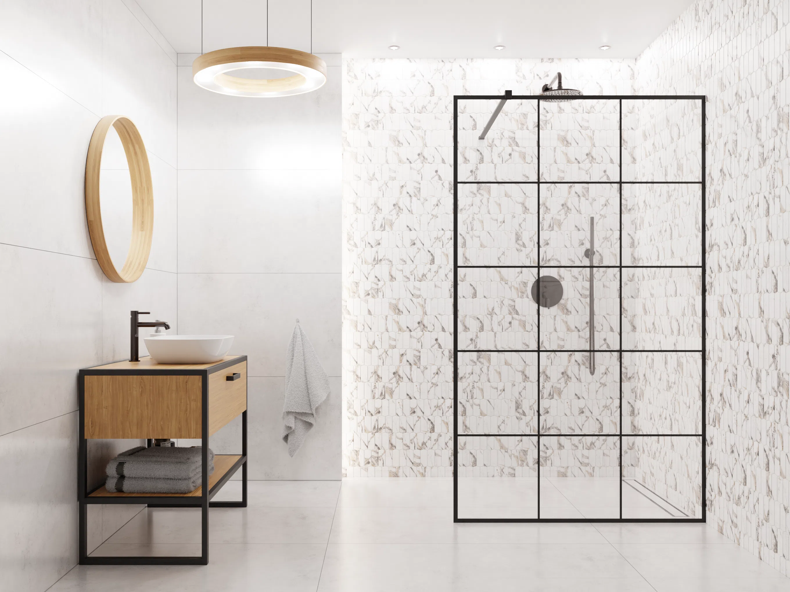 Mozaika Silk Marble w kuchni