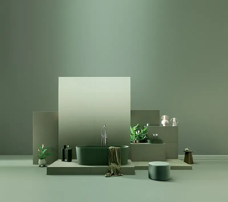 Tubądzin Cielo e Terra Verde MAT 59,8x59,8 płytka gresowa matowa kamieniopodobna