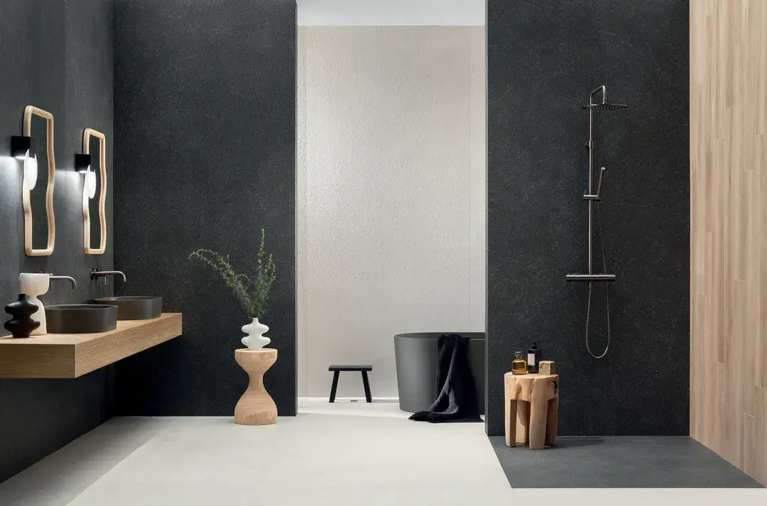 Tubądzin Zimba Grey STR 274,8x119,8 wielkoformatowa płyta gresowa strukturalna