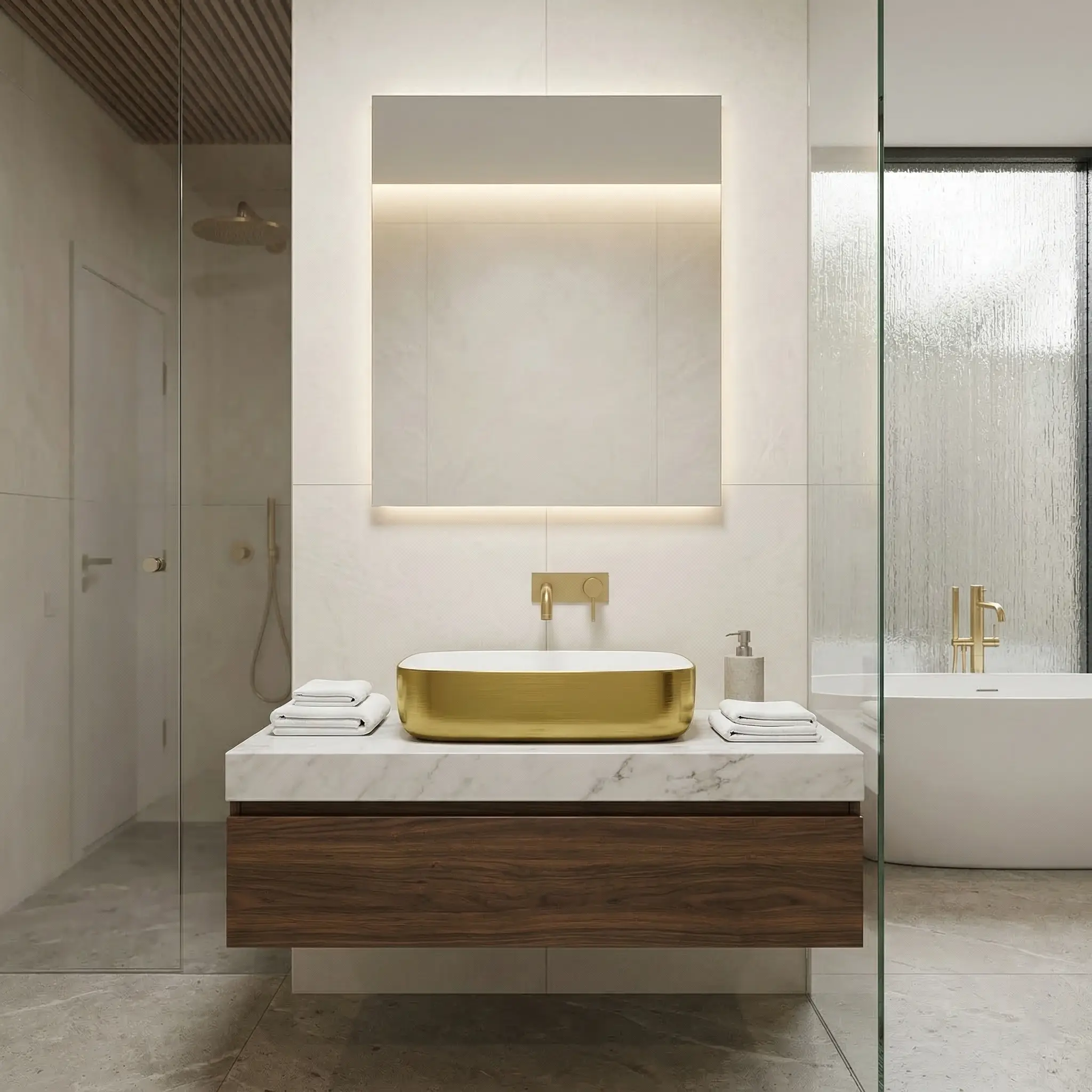 Folla Brushed Gold – aranżacja