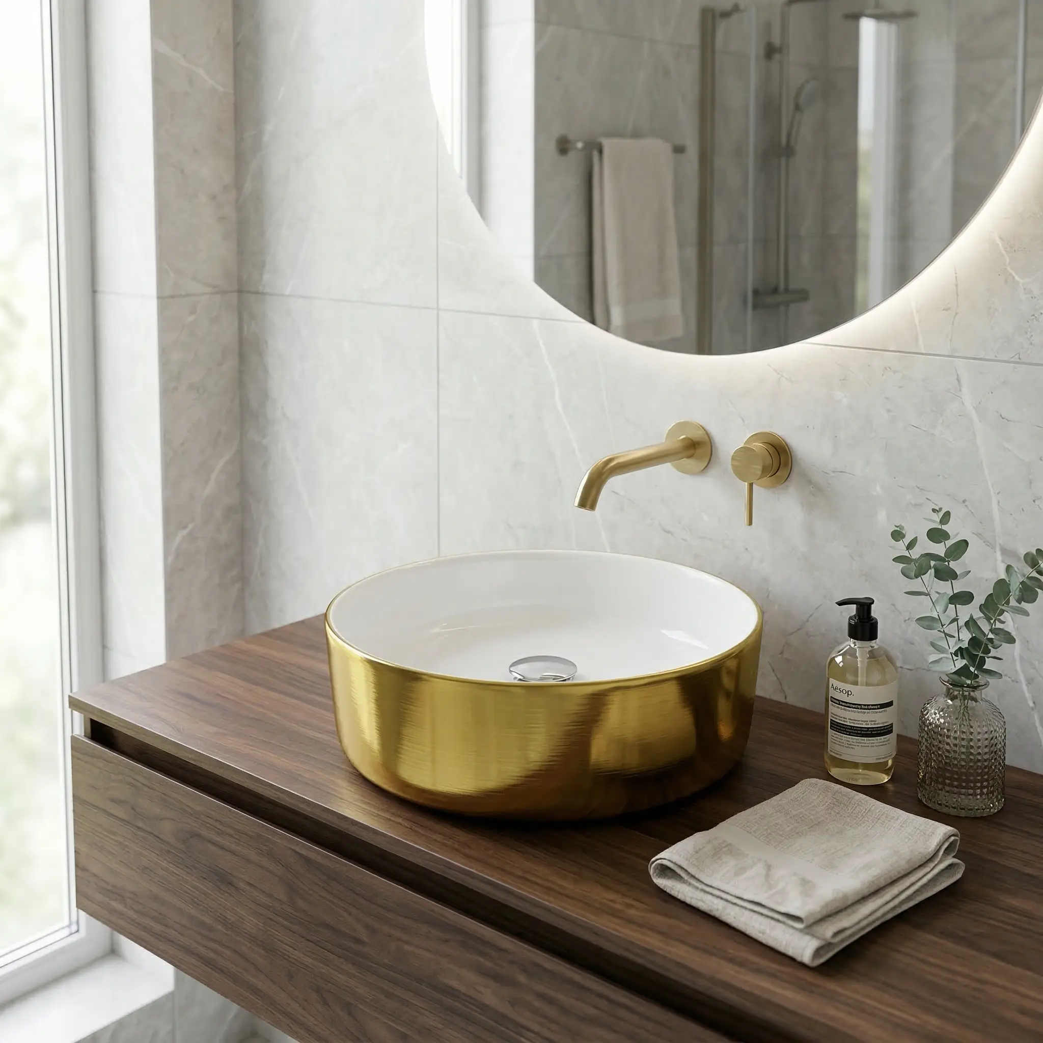 Agua Brushed Gold – aranżacja