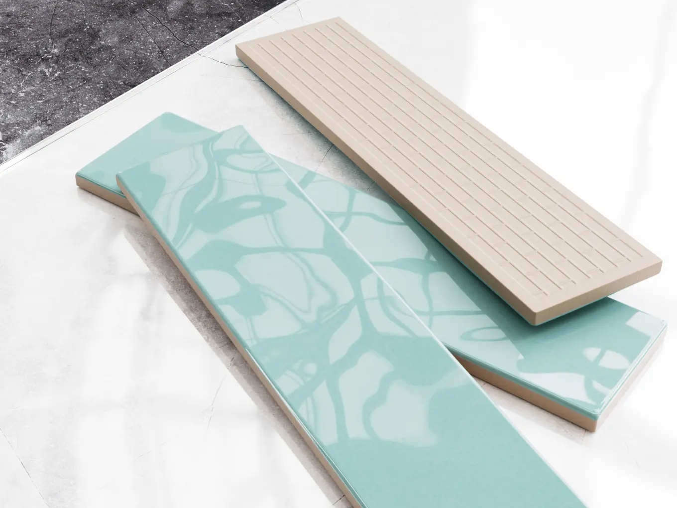 Wąska cegiełka ceramiczna Brick Narrow Blue