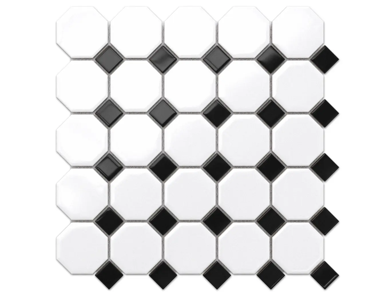 Mozaika Octagon White Classic Mat – zdjęcie produktu